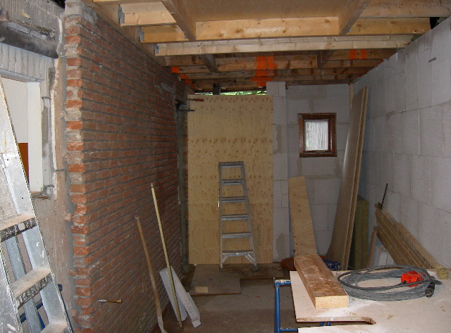 De uitbouw dicht