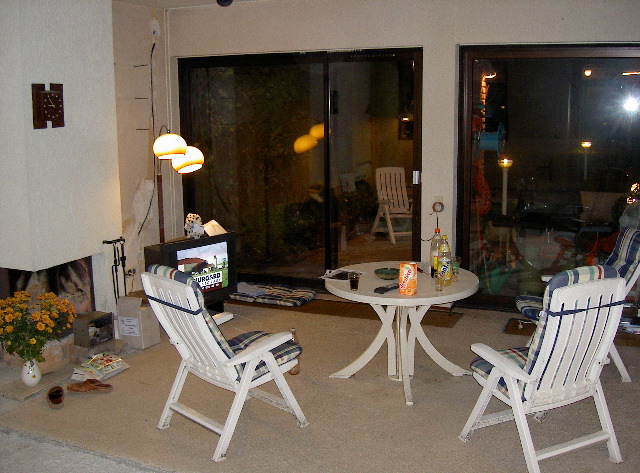 Kamperen in de woonkamer