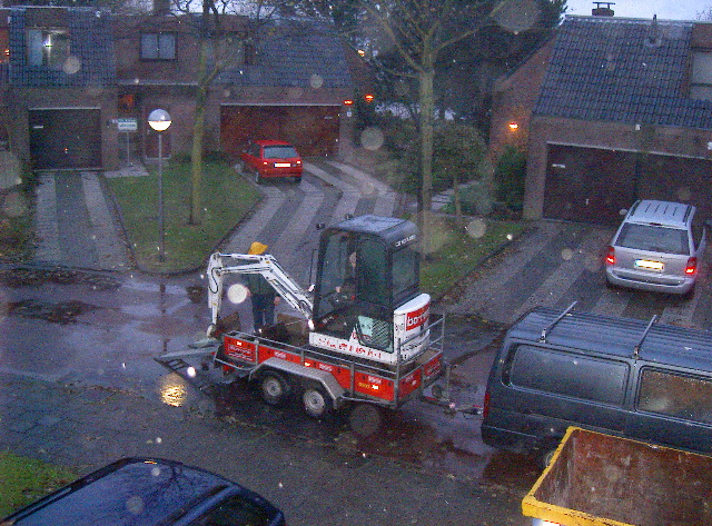 Uitgraven van de oprit
