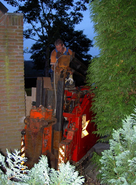 Manoeuvreren op rupsbanden