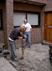 Bewaping in de hei-paal