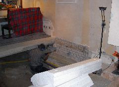 Inhakken betonliggers