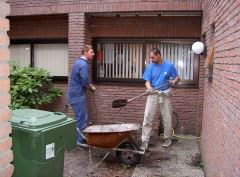 Tomeck en Philippe graven