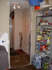 Keuken nog door de doorgang