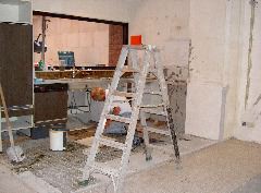 Demontage van de keuken