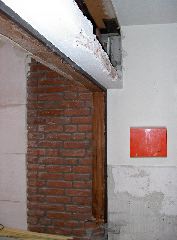 Oude keukenraam tussengevel