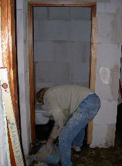 Aanbranden toiletvloer