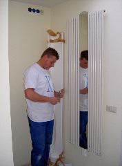 Radiator in de hal