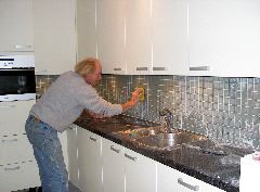 Invoegen van het glaswerk